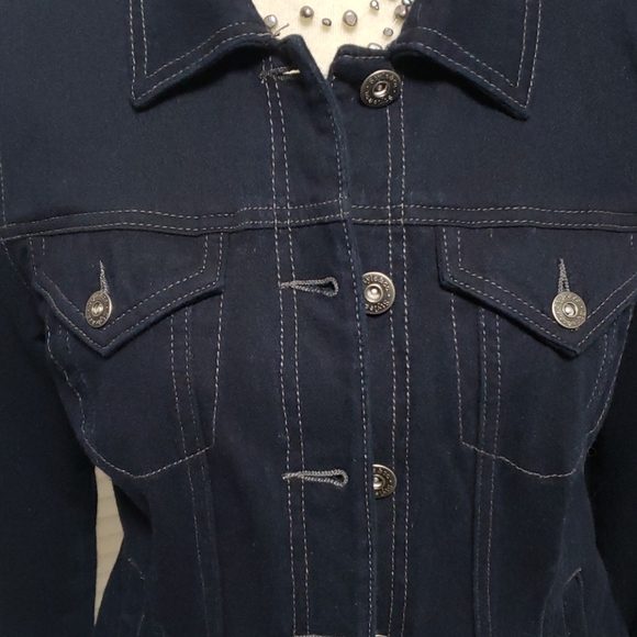 NWOT Style & Co Denim Stretch Jean Jacket Small - Picture 3 of 4
